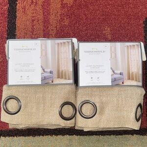 Set of 2 - Threshold Light Filtering Curtains